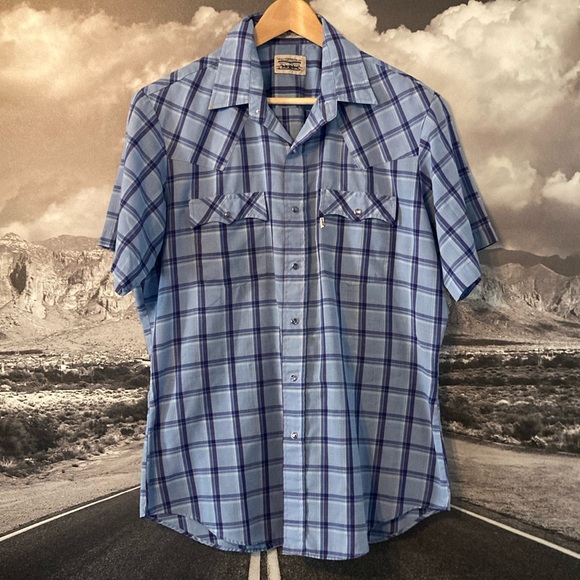 Levi's Other - Vintage Levi’s short sleeve Pearl snap western shirt